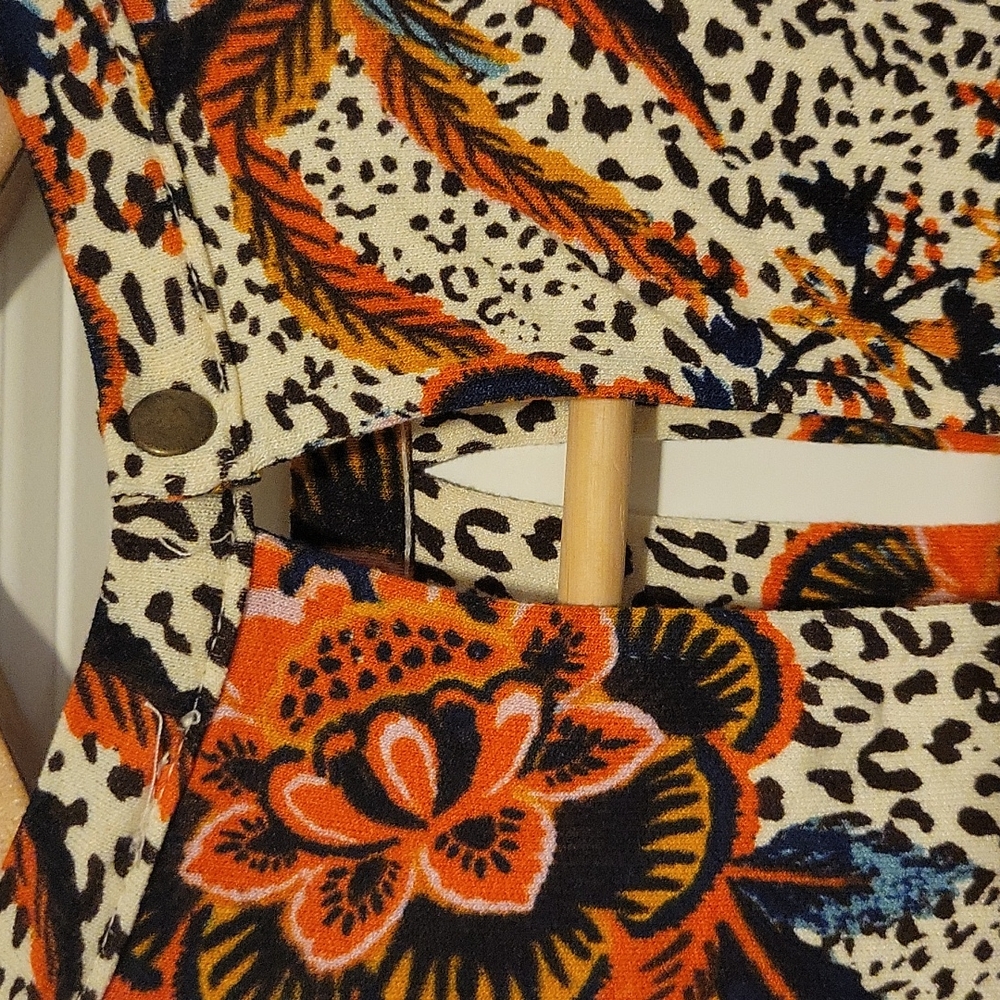 Free People floral animal print top - Picture 4 of 5